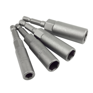 电动批头电钻六角风批套筒头加深加深气动螺丝套筒头六角螺母扳手