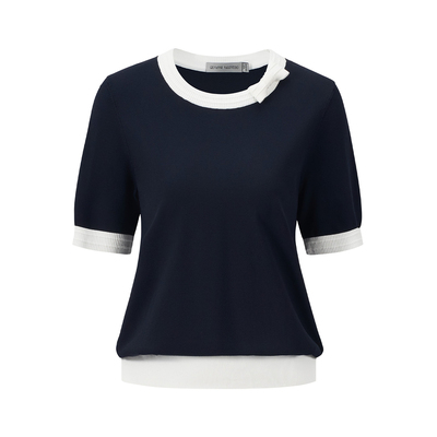 卓凡尼·华伦天奴短袖针织衫T恤