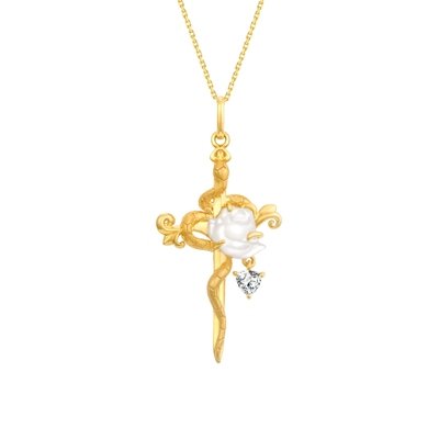 monologue独白18k金灵蛇吊坠