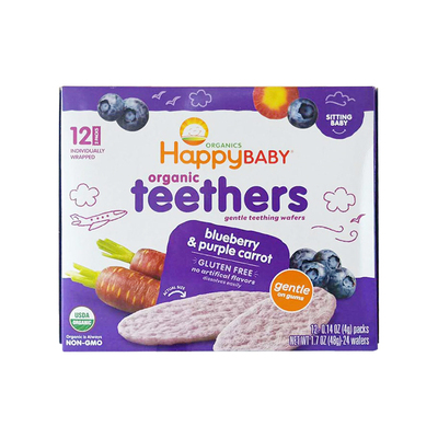 美国happybaby禧贝婴儿饼干米饼