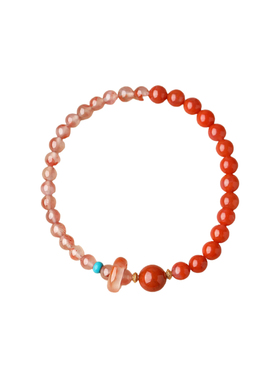 火焰纹南红手链本命年送妈妈礼物