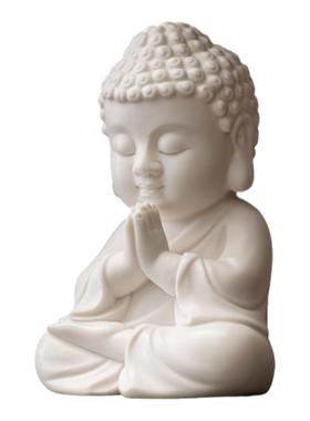 闲暇生活白瓷禅意小如来