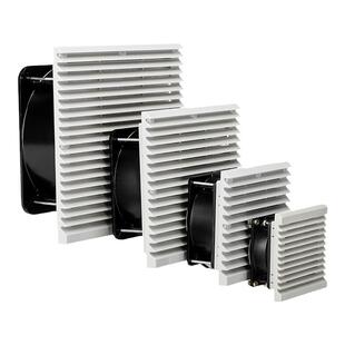 兰普森通风过滤网组套装220V机柜配电箱纯铜防尘网罩电柜散热风扇