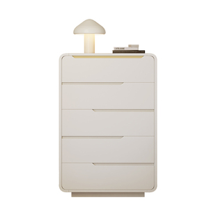 实木简约五斗柜卧室床头置物柜客厅轻奢风抽屉立柜床尾收纳储物柜