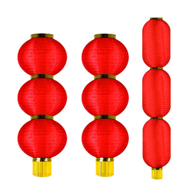 大红连串灯笼户外防水折叠灯笼