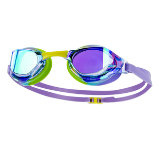 李宁儿童泳镜专业训练竞速浅镀膜高清防雾女童青少年男童游泳眼镜