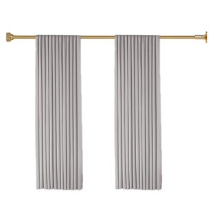 窗帘遮光2025新款棉麻卧室客厅滑轨道挂钩式灰色全遮光厚布料布帘