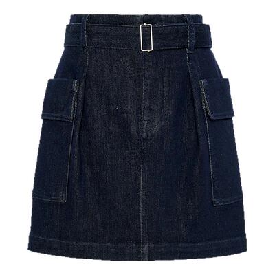 indiciaF2C4QZ439F专柜正品标记女装百搭牛仔裙半身裙吊牌价589