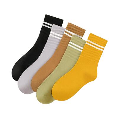 红豆袜子女士7A抑菌棉氨中筒袜