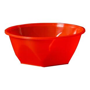 一次性碗小碗加硬耐高温红色塑料碗加厚圆形结婚喜庆餐具家用无盖