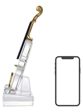 轻奢水晶小提琴摆件客厅酒柜