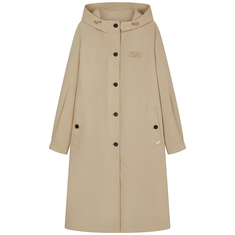 TeenieWeenie小熊女装棉服2025年冬季新款简约轻便保暖中长款棉衣