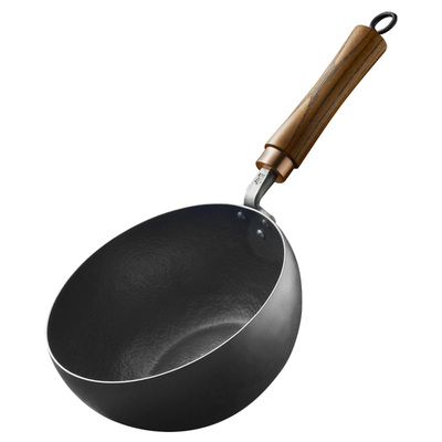 铁娃公社熟铁中式手工锻打奶锅