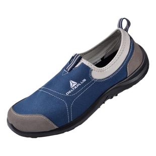 代尔塔劳保鞋男透气轻便防臭钢头防砸防刺穿一脚蹬工作安全鞋夏季