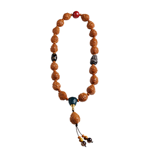 橄榄核手串高油原籽雕刻十八籽财弥佛念珠配饰天珠文玩男女款手持