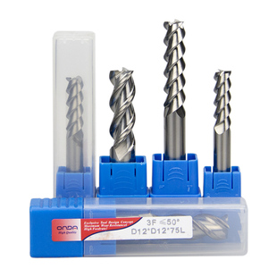 55度3刃平底刀铝用钨钢铣刀高光镜面数控加工中心刀具合金立铣刀