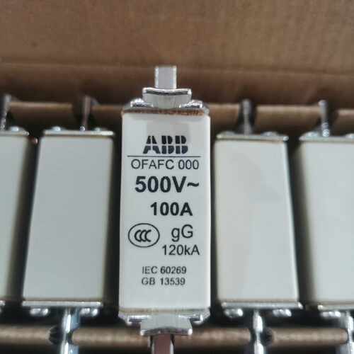 议价原装ABB低压熔断器 OFAFC000GG100，电流100