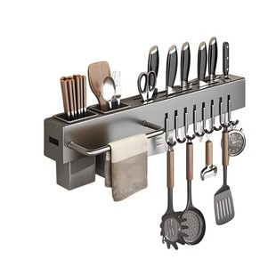厨房刀具置物架多功能免打孔刀架收纳架筷笼筷子筒壁挂式置物架