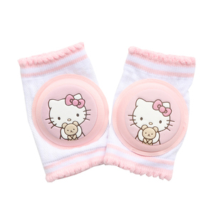 宝宝护膝夏季薄款婴儿爬行学步儿童透气网纹运动防摔护肘膝盖垫