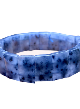 天然蓝兔毛手排饰品送礼物男女款