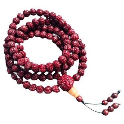 天然金刚菩提子手串108颗机刷包浆玉化 脖挂佛珠手串项链手串念珠