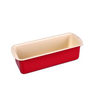 阳晨烘焙工具中国红长方形蛋糕面包模不沾迷你小土司盒布朗尼模具