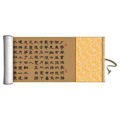 邓石如隶书《少学琴书》临摹字帖