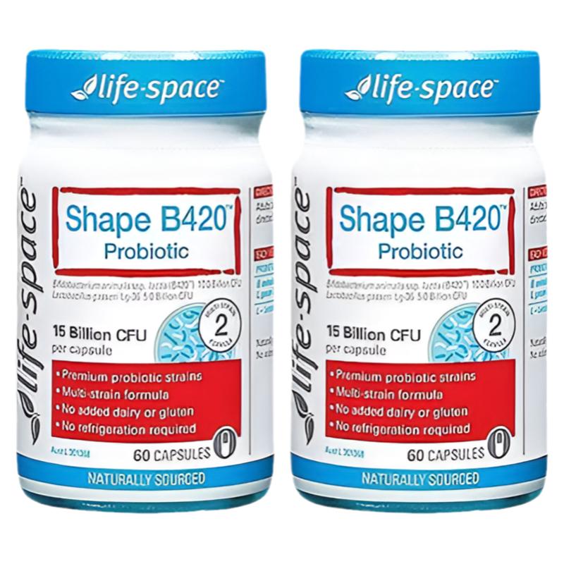 Life Space Shape B420 Probiotic 60 Caps B420 益生菌*2罐