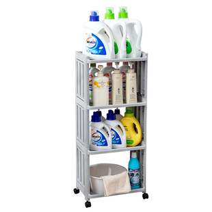 卫生间置物架落地多层洗手间洗发水沐浴露收纳架厕所收纳浴室架子