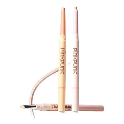 桃又野双拼卧蚕笔提亮二合一持久