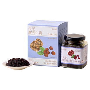 单向树灵芝酸枣仁膏茯苓党参正宗党参灵芝睡眠膏方女性养生膏冲泡