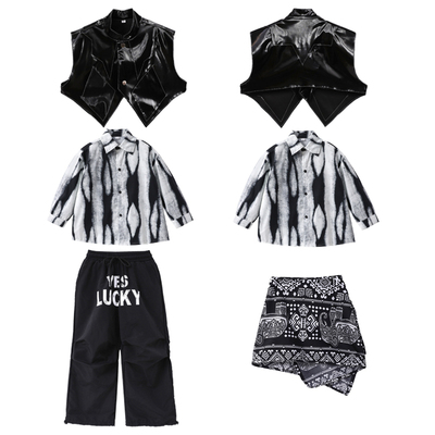 儿童酷帅breaking街舞演出服套装