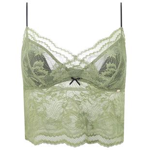 歌瑞尔蕾丝罩杯一体吊带背心文胸可外露细肩带内衣女2025秋季新款