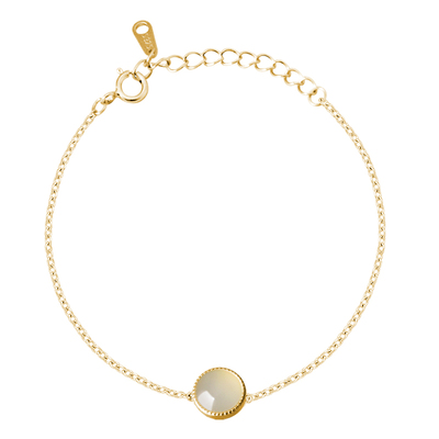 KNA珂娜气质百搭白玉髓手链