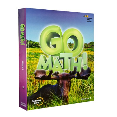 进口美国小学数学教材HMH出版社Go Math! Grade 3 Student Edition Set 三年级学生用书（2本装）Volume1+Volume2 纯英文版