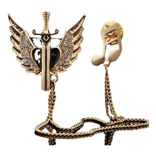 男士西服胸针新郎结婚领花韩版婚礼领针西装别针胸花简约徽章配饰