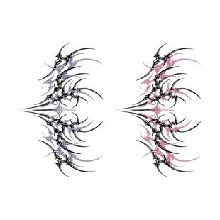 MG tattoo 魅魔之心暗黑系二次元腹部大腿后腰性感纹身贴纸包邮女