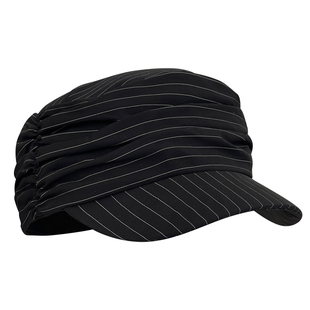 日系文艺条纹褶皱马术帽女春夏氛围感宽檐显脸小百搭高级感优雅潮