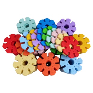 大号型积木幼儿园超大雪花片益智拼装插特大塑料构造积木室外玩具