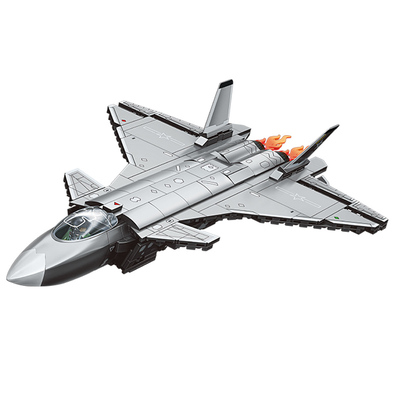 歼20歼35战斗机拼装积木