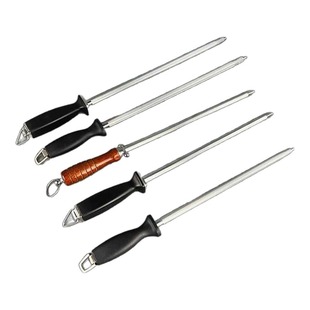 磨刀棒磨刀器磁棒屠宰磨刀石12英寸不锈钢菜刀商用家用磨刀棍