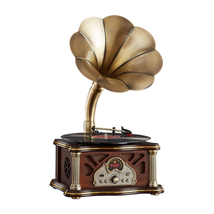 留声机复古客厅欧式中古风装饰摆件蓝牙音箱专业黑胶唱片机音响