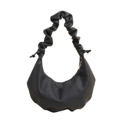 素韵格褶皱云朵包大容量单肩斜挎