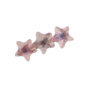 细闪粉蓝水波纹星星发夹发卡梦幻少女百搭侧边夹碎发夹子发饰头饰