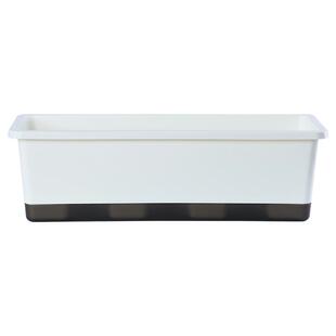 阳台家庭种菜盆花盆二代霍伦盆加厚长方形长条花盆懒人储水窄边盆