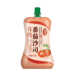 海天四季亭有机番茄酱120g尝鲜装家用0添加沙司意面薯条调味蘸料