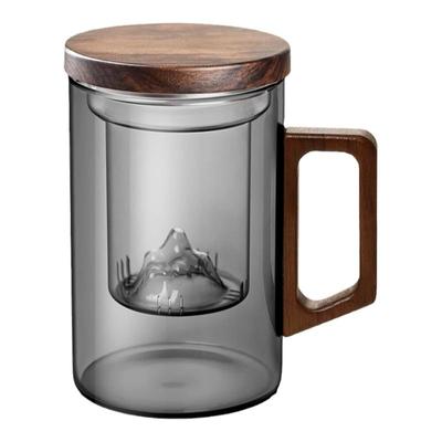 【新品冲量】胡桃木茶杯茶水分离