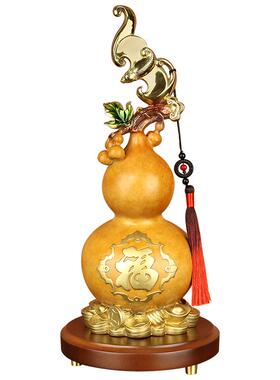 多子多福铜葫芦摆件招财客厅礼物