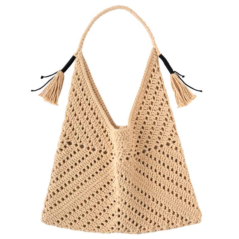 【美拉德三角包】材料包cloudcandy手工编织diy钩针包空心棉圆股