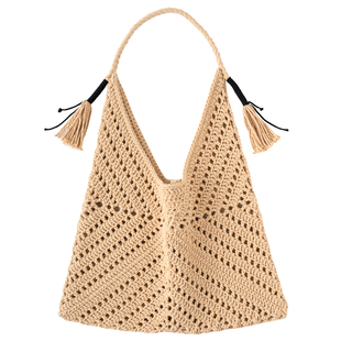 【美拉德三角包】材料包cloudcandy手工编织diy钩针包空心棉圆股